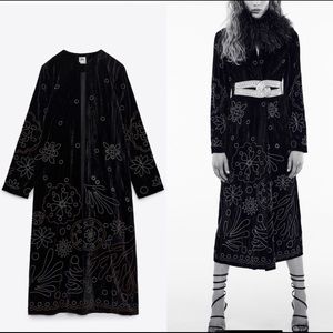 Zara limited edition embroidered kimono